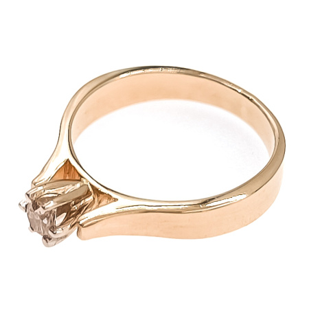 Кольцо из золота 585 пробы с бриллиантом