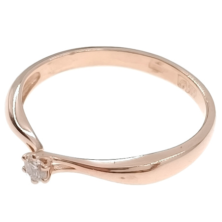 Кольцо из золота 585 пробы с бриллиантом