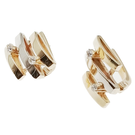 Серьги из золота 585 пробы с бриллиантами