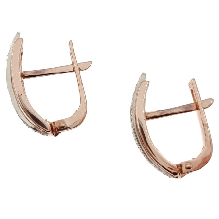 Серьги из золота 585 пробы с бриллиантами