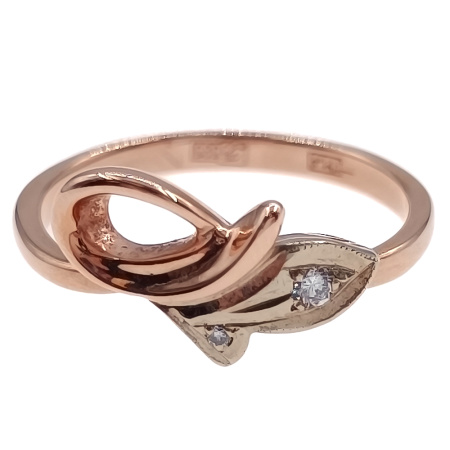 Кольцо из золота 585 пробы с бриллиантами