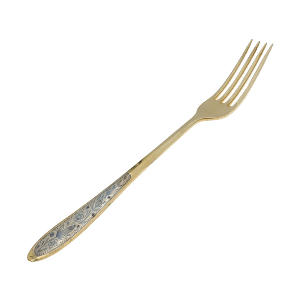 Вилка из серебра 875 пробы