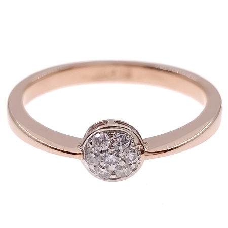 Кольцо из золота 585 пробы с бриллиантами