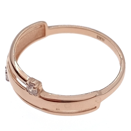 Кольцо из золота 585 пробы с фианитом