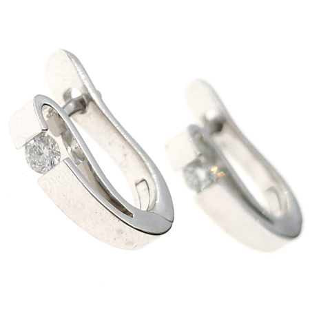 Серьги из золота 585 пробы с бриллиантами