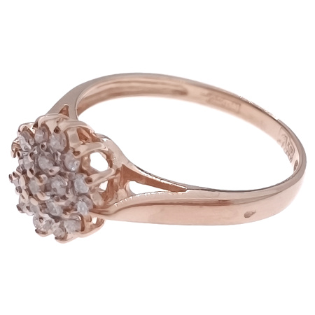 Кольцо из золота 585 пробы с бриллиантами