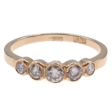 Кольцо из золота 750 пробы с бриллиантами