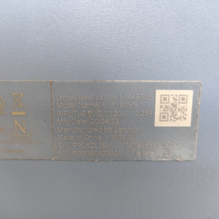 Ноутбук Lenovo Ideapad Slim 1-14AST-05 14,0"/ Amd A4-9120e/ 4 гб/ SSD 64 гб/ AMD Radeon R3