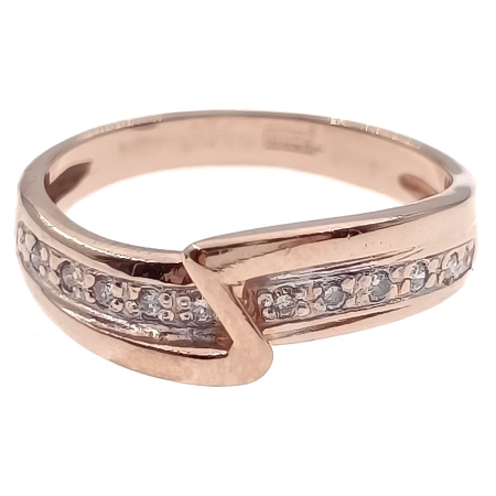 Кольцо из золота 585 пробы с бриллиантами