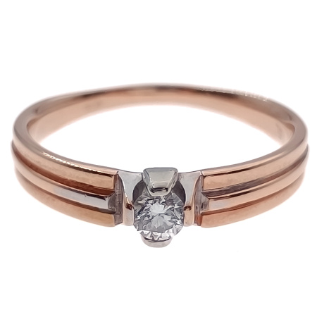 Кольцо из золота 585 пробы с бриллиантом