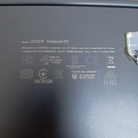 Ноутбук ASUS Notrbook pc ux331f 13,3"/ Intel Core i5-8265U/ 8 Гб/ 256 Гб/