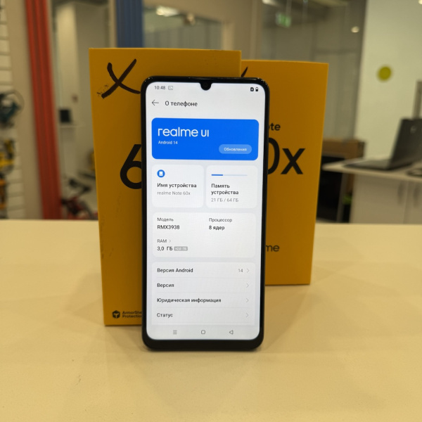 Мобильный телефон REALME note 60x 3/64 гб