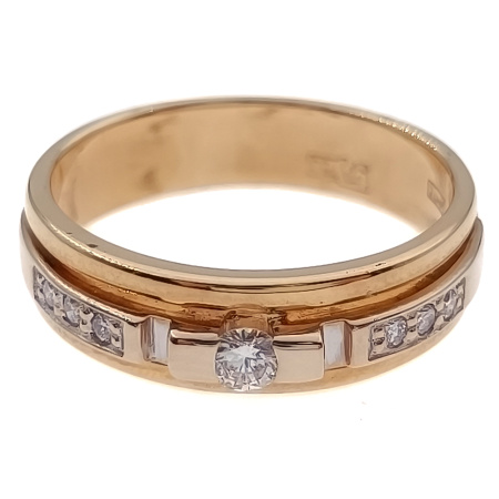 Кольцо из золота 750 пробы с бриллиантами