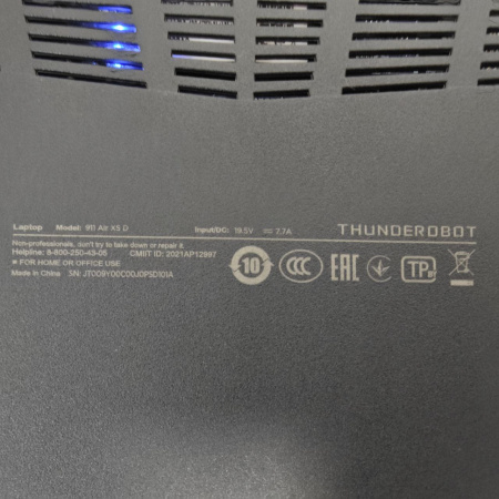 Ноутбук THUNDEROBOT thunderobot 911 air xs d thunderobot 911 air xs d 15,6"/  Intel Core i5-12450H/ 8 Гб/ 256 Гб/