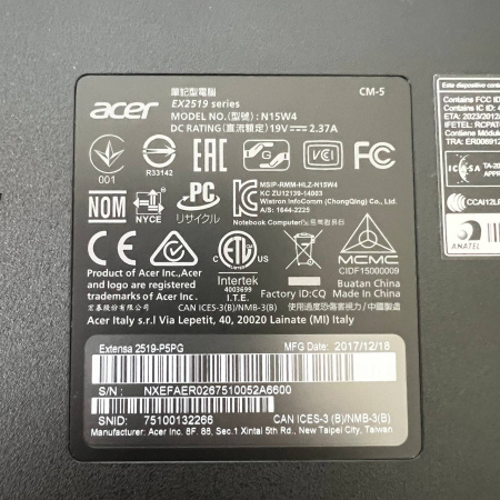 Ноутбук Acer N15W4 EX2519 15,6"/ Intel N3710/ 2 Гб/ HDD 500 Гб
