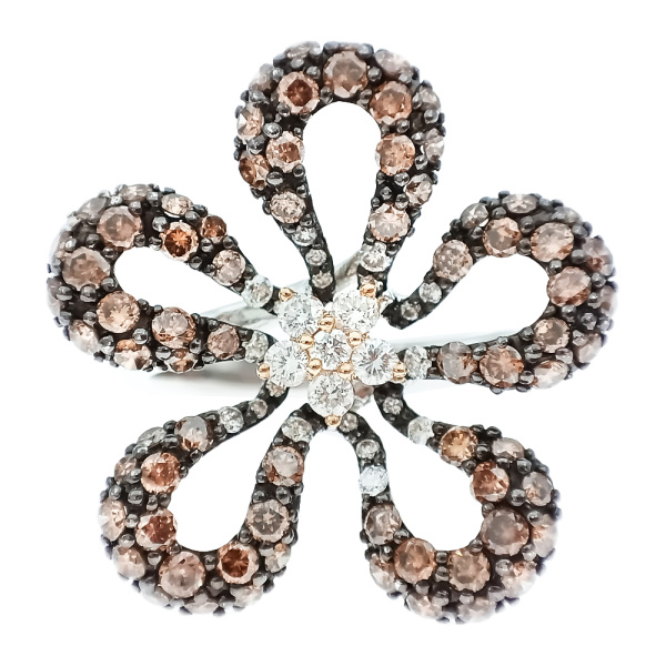 Кольцо из золота 585 пробы с бриллиантами