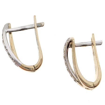 Серьги из золота 585 пробы с бриллиантами