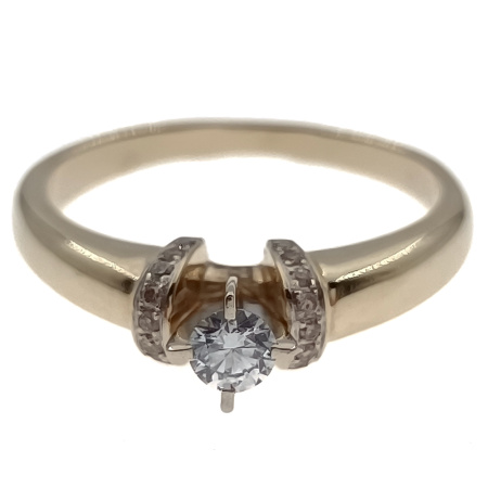 Кольцо из золота 585 пробы с бриллиантами