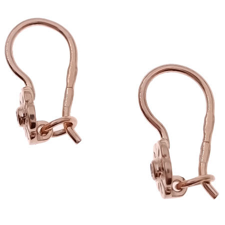 Серьги из золота 585 пробы с фианитом