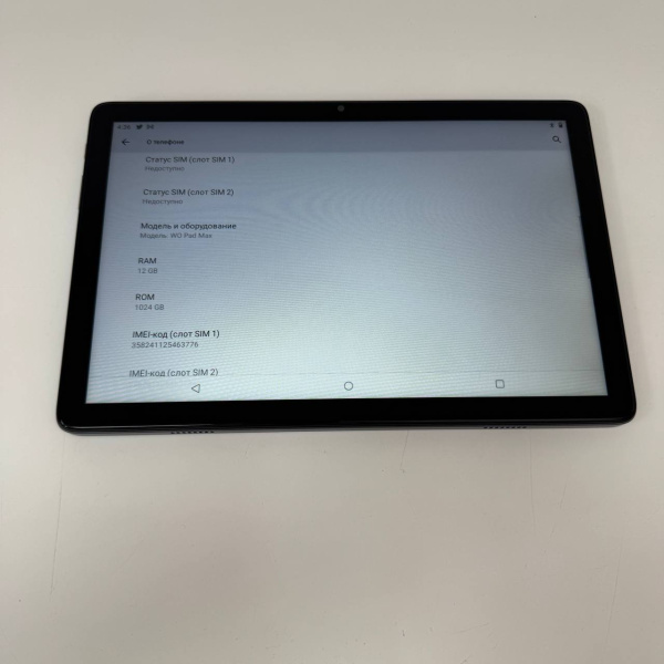 Планшет W&O  pad max 10,1" 12 гб 1 тб