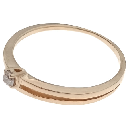 Кольцо из золота 585 пробы с бриллиантом