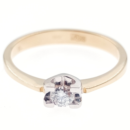 Кольцо из золота 585 пробы с бриллиантом