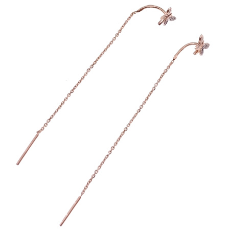 Серьги из золота 585 пробы с бриллиантами