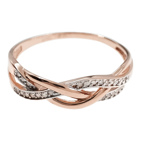 Кольцо из золота 585 пробы с бриллиантами