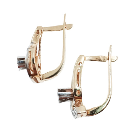 Серьги из золота 585 пробы с бриллиантами