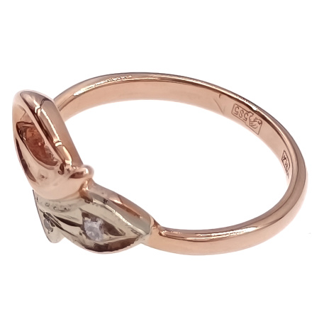 Кольцо из золота 585 пробы с бриллиантами