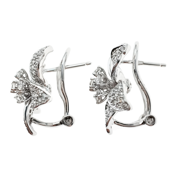 Серьги из золота 585 пробы с бриллиантами