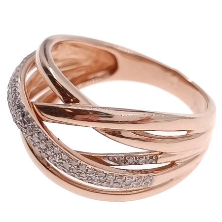 Кольцо из золота 585 пробы с бриллиантами