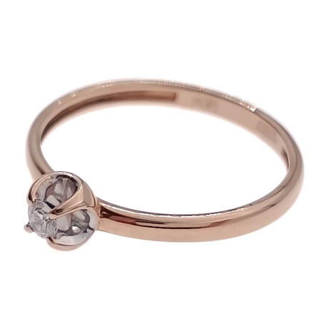 Кольцо из золота 585 пробы с бриллиантом