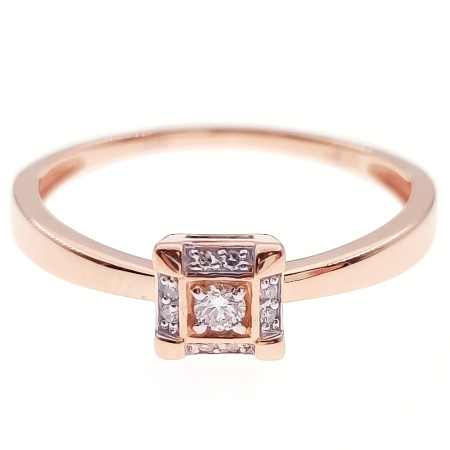 Кольцо из золота 585 пробы с бриллиантами