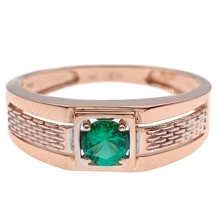 Кольцо из золота 585 пробы с фианитом