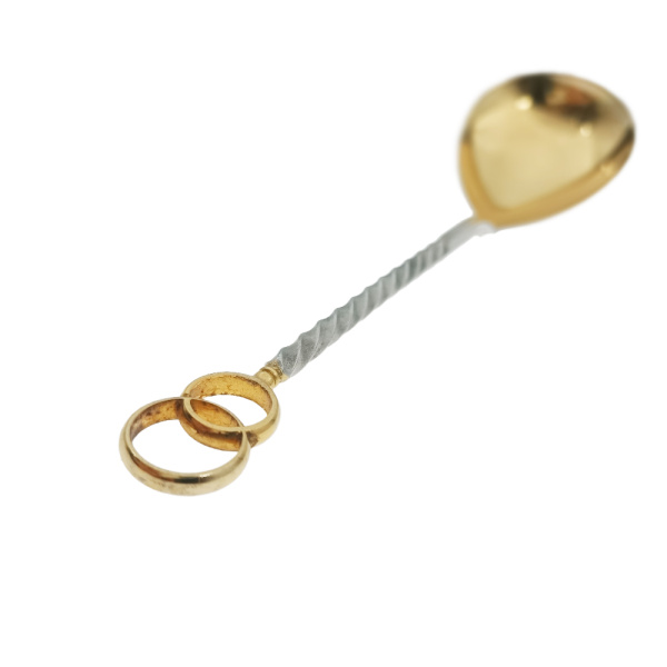 Ложка  из серебра 916 пробы