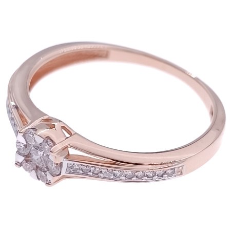 87-DD130723.04 Кольцо с бриллиантами (Au 585)