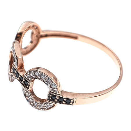 Кольцо из золота 585 пробы с фианитом