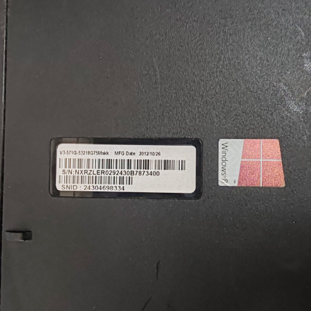 Ноутбук ACER Aspire V3-571G-53218G75  15,6"/  Intel Core i5-3210M, 2.5 ГГц/ 8 Гб/ 480 Гб/ NVIDIA GeForce GT 640M