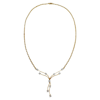 Колье из золота 750 пробы с бриллиантами