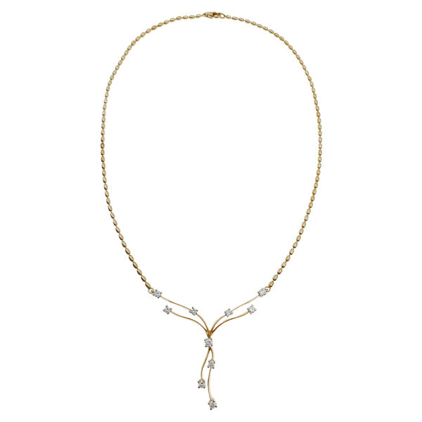 Колье из золота 750 пробы с бриллиантами