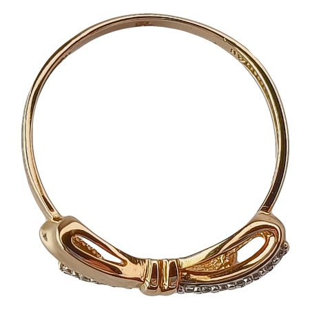 Кольцо из золота 585 пробы с фианитом