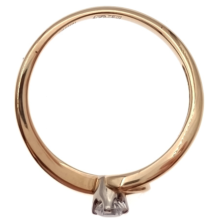 Кольцо из золота 750 пробы с бриллиантом