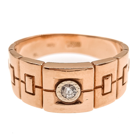 Кольцо из золота 585 пробы с бриллиантом