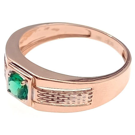 Кольцо из золота 585 пробы с фианитом