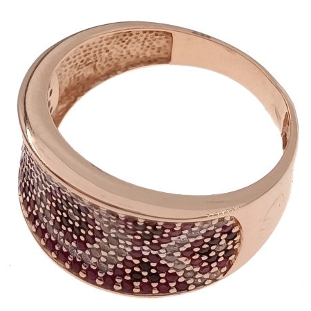 Кольцо из золота 585 пробы с фианитом