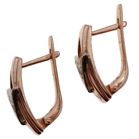 Серьги из золота 585 пробы с бриллиантами