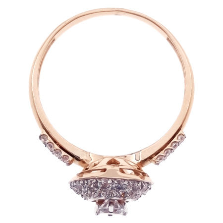 Кольцо из золота 585 пробы с фианитом