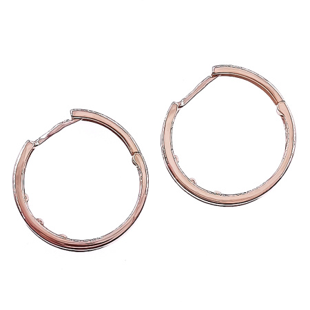 Серьги из золота 585 пробы с фианитом