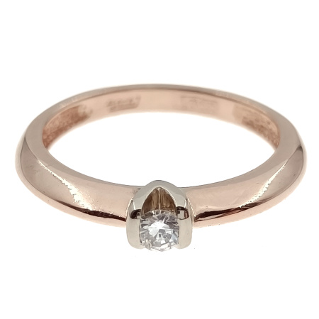 Кольцо из золота 585 пробы с бриллиантом